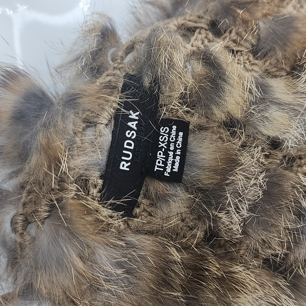 Rudsak Rabbit Fur vest - Picture 7 of 9